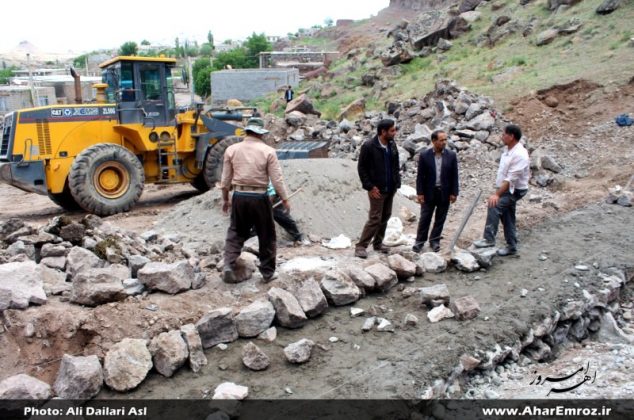 تصویری/ پروژه های در دست اجرای دهیاری  روستای ورگهان اهر