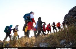 تصویری/ دومین صعود سراسری کوهنوردان کارگر کشور به کوه قوشا داغ اهر (۱)