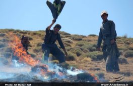 تصویری/ آتش سوزی در مراتع شهرستان اهر