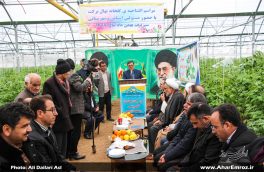 تصویری/ افتتاح گلخانه ۳ هکتاری عارف پشمی