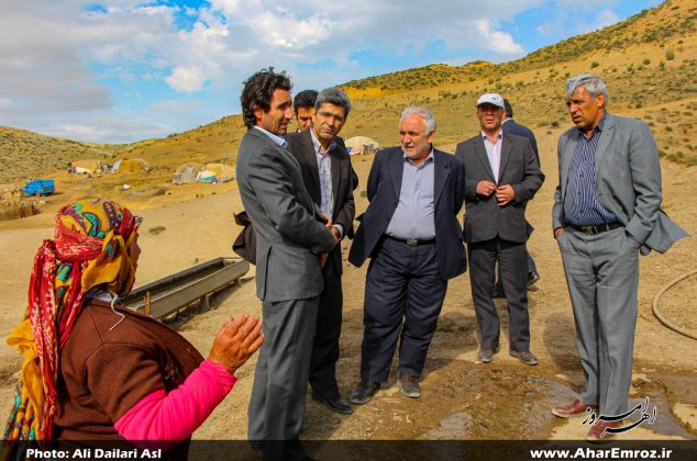 تصویری/ سفر یک‌روزه رئیس سازمان امور عشایر ایران به مناطق عشایری شهرستان اهر