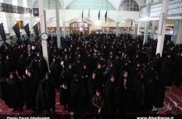 تصویری/تجمع بزرگ عزاداران رهروان زینبی (س) در اهر