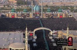 بدرقه پیکر قائد شهید در قم با حضور انبوه عاشقان و سوگواران