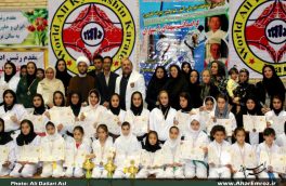 تصویری/ مسابقات قهرمانی کاراته بانوان کشور در اهر
