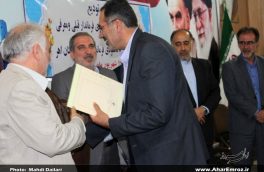 زاهد محمودی به عنوان فرماندار دولت دوازدهم در اهر معارفه شد/ عابدی از اهر خداحافظی کرد