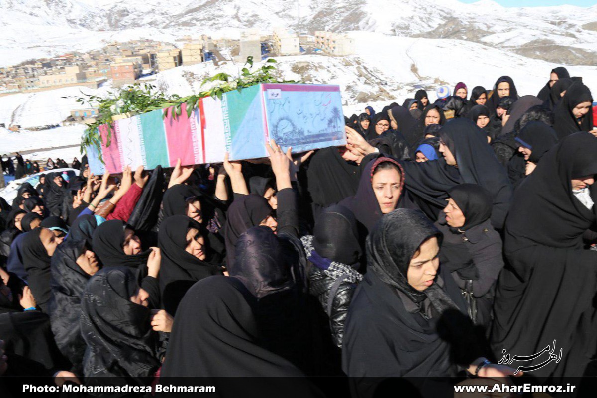 پیکر ۲ شهید گمنام در شهرستان هوراند تشییع و تدفین شد
