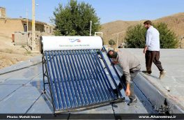 نصب آبگرمکن خورشیدی در قشلاقات کرملو و پارچه قشلاق شبلو اهر