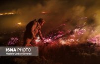 آتش‌سوزی بیش از ۲۵ هکتار از اراضی مرتعی شهرستان اهر