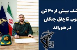 کشف و توقیف بیش از ۴۰ تن چوب جنگلی قاچاق در هوراند