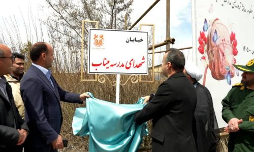 نام‌گذاری خیابانی در شهرک مس ورزقان به نام فرشتگان میناب