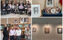 تجلیل از هنرمندان در دومین نمایشگاه هنری تا پای جان برای ایران در اهر