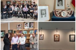 تجلیل از هنرمندان در دومین نمایشگاه هنری تا پای جان برای ایران در اهر