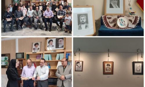 تجلیل از هنرمندان در دومین نمایشگاه هنری تا پای جان برای ایران در اهر